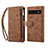Funda de Cuero Cartera con Soporte Carcasa B03S para Google Pixel 6 Pro 5G Marron