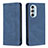 Funda de Cuero Cartera con Soporte Carcasa B04F para Motorola Moto Edge X30 5G Azul