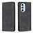 Funda de Cuero Cartera con Soporte Carcasa B04F para Motorola Moto Edge X30 5G Negro