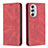 Funda de Cuero Cartera con Soporte Carcasa B04F para Motorola Moto Edge X30 5G Rojo