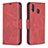 Funda de Cuero Cartera con Soporte Carcasa B04F para Samsung Galaxy M20 Rojo