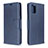 Funda de Cuero Cartera con Soporte Carcasa B04F para Samsung Galaxy M40S Azul
