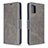 Funda de Cuero Cartera con Soporte Carcasa B04F para Samsung Galaxy M40S Gris