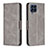 Funda de Cuero Cartera con Soporte Carcasa B04F para Samsung Galaxy M53 5G Gris