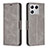 Funda de Cuero Cartera con Soporte Carcasa B04F para Xiaomi Mi 13 Pro 5G Gris