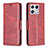 Funda de Cuero Cartera con Soporte Carcasa B04F para Xiaomi Mi 13 Pro 5G Rojo