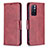 Funda de Cuero Cartera con Soporte Carcasa B04F para Xiaomi Redmi Note 11S 5G Rojo