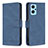 Funda de Cuero Cartera con Soporte Carcasa B05F para Realme 9i 4G Azul