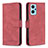 Funda de Cuero Cartera con Soporte Carcasa B05F para Realme 9i 4G Rojo