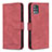 Funda de Cuero Cartera con Soporte Carcasa B05F para Samsung Galaxy M40S Rojo