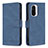 Funda de Cuero Cartera con Soporte Carcasa B05F para Xiaomi Poco F3 5G Azul