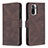 Funda de Cuero Cartera con Soporte Carcasa B05F para Xiaomi Redmi Note 10S 4G Marron