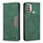 Funda de Cuero Cartera con Soporte Carcasa B06F para Motorola Moto E30 Verde