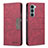 Funda de Cuero Cartera con Soporte Carcasa B06F para Motorola Moto Edge S30 5G Rojo