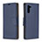 Funda de Cuero Cartera con Soporte Carcasa B06F para Samsung Galaxy Note 10 5G Azul