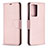 Funda de Cuero Cartera con Soporte Carcasa B06F para Samsung Galaxy Note 20 Ultra 5G Oro Rosa