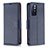 Funda de Cuero Cartera con Soporte Carcasa B06F para Xiaomi Redmi Note 11T 5G Azul