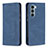 Funda de Cuero Cartera con Soporte Carcasa B07F para Motorola Moto Edge S30 5G Azul