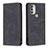 Funda de Cuero Cartera con Soporte Carcasa B07F para Motorola Moto G51 5G Negro