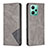 Funda de Cuero Cartera con Soporte Carcasa B07F para Xiaomi Poco X5 5G Gris