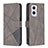 Funda de Cuero Cartera con Soporte Carcasa B08F para OnePlus Nord N20 5G Gris