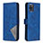Funda de Cuero Cartera con Soporte Carcasa B08F para Samsung Galaxy A81 Azul