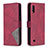 Funda de Cuero Cartera con Soporte Carcasa B08F para Samsung Galaxy M10 Rojo