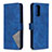 Funda de Cuero Cartera con Soporte Carcasa B08F para Samsung Galaxy Note 20 5G Azul