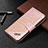 Funda de Cuero Cartera con Soporte Carcasa B08F para Samsung Galaxy S21 Plus 5G Rosa