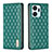 Funda de Cuero Cartera con Soporte Carcasa B11F para Huawei Honor X7a Verde