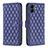 Funda de Cuero Cartera con Soporte Carcasa B11F para Samsung Galaxy M04 Azul