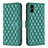 Funda de Cuero Cartera con Soporte Carcasa B11F para Samsung Galaxy M04 Verde