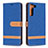 Funda de Cuero Cartera con Soporte Carcasa B11F para Samsung Galaxy S22 5G Azul