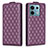 Funda de Cuero Cartera con Soporte Carcasa B11F para Xiaomi Redmi Note 13 Pro 5G Morado