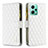 Funda de Cuero Cartera con Soporte Carcasa B12F para Xiaomi Redmi Note 12 5G Blanco