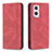 Funda de Cuero Cartera con Soporte Carcasa B15F para Oppo F21s Pro 5G Rojo