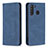 Funda de Cuero Cartera con Soporte Carcasa B15F para Samsung Galaxy A21 Azul