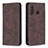 Funda de Cuero Cartera con Soporte Carcasa B15F para Samsung Galaxy A21 Marron