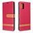 Funda de Cuero Cartera con Soporte Carcasa B16F para Samsung Galaxy M40S Rojo