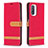 Funda de Cuero Cartera con Soporte Carcasa B16F para Xiaomi Mi 11i 5G Rojo