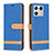 Funda de Cuero Cartera con Soporte Carcasa B16F para Xiaomi Mi 13 Pro 5G Azul