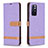 Funda de Cuero Cartera con Soporte Carcasa B16F para Xiaomi Redmi Note 11 5G Purpura Claro