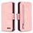 Funda de Cuero Cartera con Soporte Carcasa B18F para Samsung Galaxy S20 5G Oro Rosa