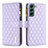 Funda de Cuero Cartera con Soporte Carcasa BF1 para Samsung Galaxy S22 5G Morado