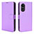 Funda de Cuero Cartera con Soporte Carcasa BY1 para Oppo A97 5G Morado