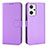 Funda de Cuero Cartera con Soporte Carcasa BY1 para Oppo Reno7 A Morado