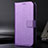 Funda de Cuero Cartera con Soporte Carcasa BY1 para Samsung Galaxy F22 4G Morado