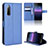 Funda de Cuero Cartera con Soporte Carcasa BY1 para Sony Xperia 10 II Azul