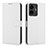 Funda de Cuero Cartera con Soporte Carcasa BY1 para Vivo Y77e t1 Blanco