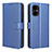 Funda de Cuero Cartera con Soporte Carcasa BY1 para Xiaomi Poco M4 5G Azul